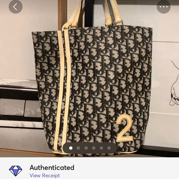 -SOLD-  Christian Dior Diorissimo Tote - Picture 8 of 8
